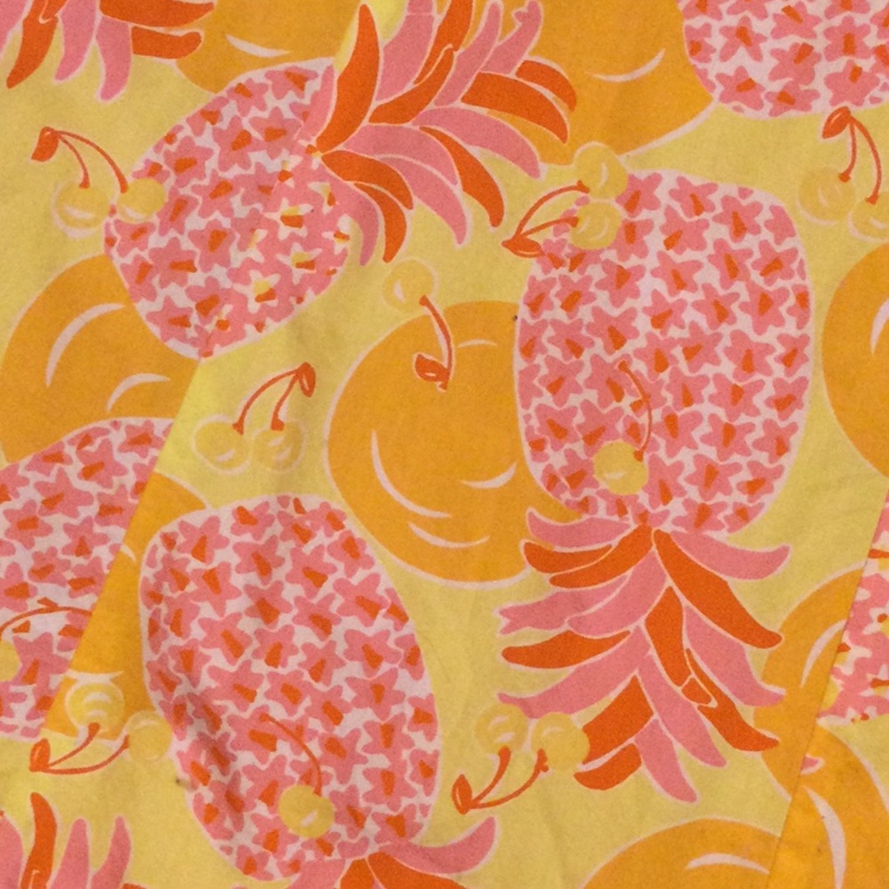 Vintage Lilly Pulitzer Dress Sunrise Pina Colada Print Sabrina Strapless… - Picture 8 of 10